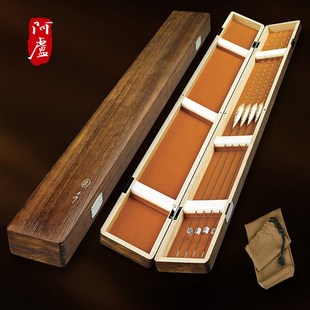 3CM 75CM加厚高档 5CM 阿卢漂盒鱼漂盒实木浮标盒黑长52cm