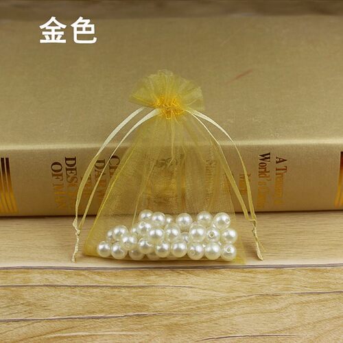 Small net bag small gift bag drawstring mouth gauze bag plai