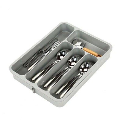 Utensil Storage Box Kitchen Gadget Caddy Expandable Cutlery