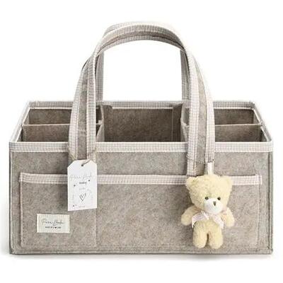 Baby Felt Storage Nursery Organizer Basket Infant Diaper Bag