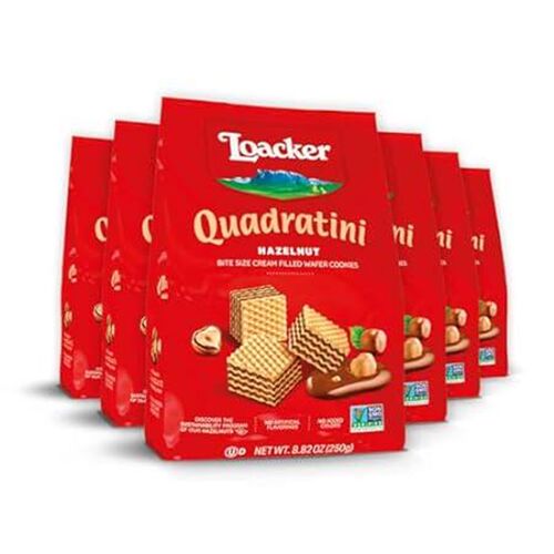 Quadratini 250gx6 Hazelnut