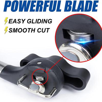 Safe Cut Can Opener, Smooth Edge Can Opener handheld, Food G