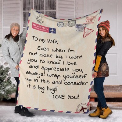 INS explosion style envelope letter writing flannel blanket