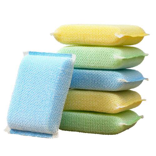 Durable extra-thick and large kitchen cleaning sponge for