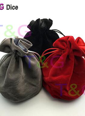 top quality dice bag jewelry packing velvet bag 6*5.5 velve