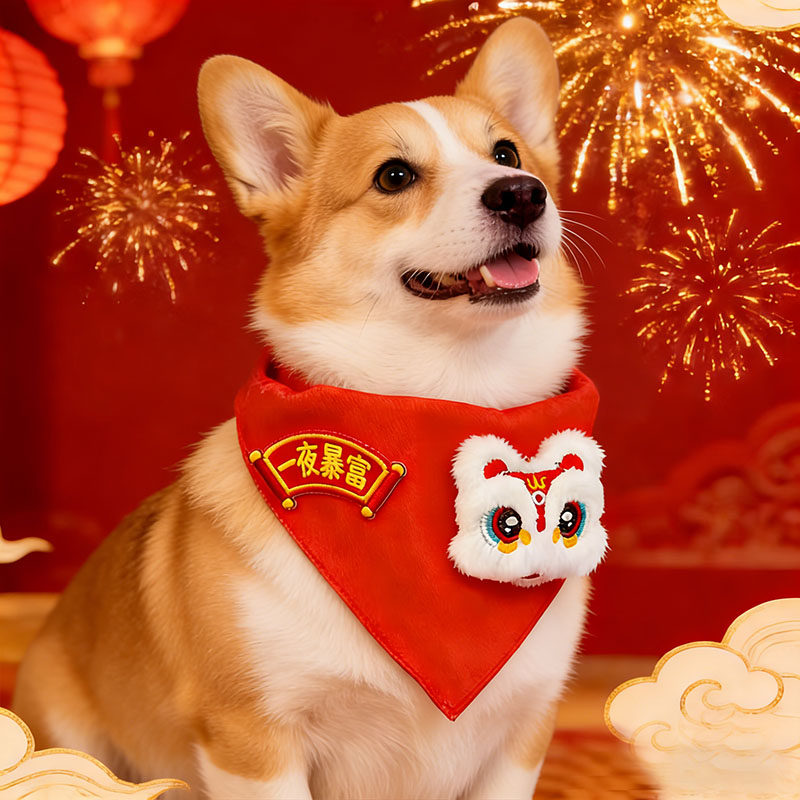 柯基专用宠物狗狗新年围脖口水巾过年配饰喜庆装饰品围兜幼犬小狗,宠物/宠物食品及用品,围巾/口水巾,淘宝优惠券,粉丝福利购,淘宝优惠卷