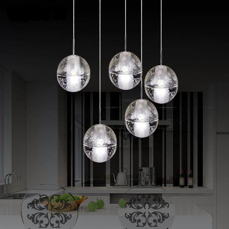 复式楼楼梯长吊灯led水晶灯北欧客厅餐厅装饰灯具别墅售楼部展厅