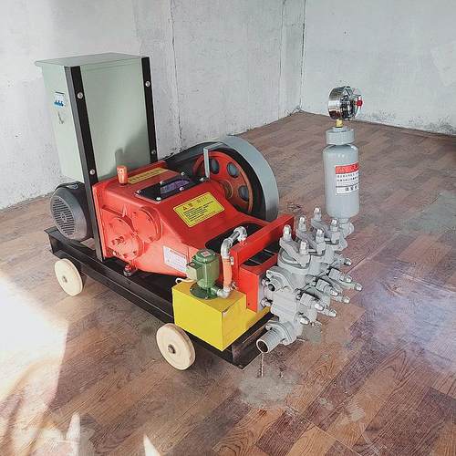 BW150注浆机 地基顶管柱塞式电动高压水泥灌浆机 三缸变频注浆泵