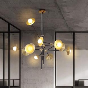 北欧创意金属复古工业风吊灯后现代简约餐厅卧室客厅别墅酒店吊灯