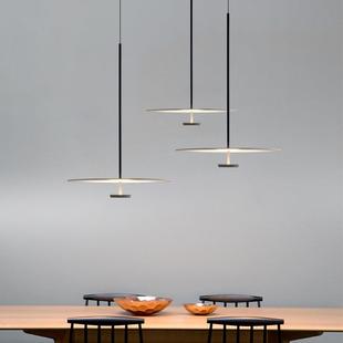 北欧客厅创意样板间圆形灯具现代简约餐厅吧台卧室书房小吊灯极简