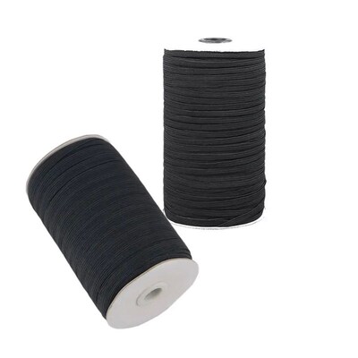 10yards Black / White Sewing Elastic Band Webbing Spandex 3m