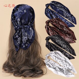 Cashew print silk scarf腰果印花真丝围巾财真丝时尚丝巾方巾