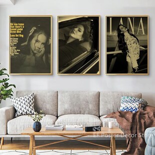 Lana Del Rey Retro Poster Prints Singer AKA Lizzy Grant Musi
