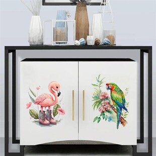 T303# Owl Parrots Birds Heron Floral Cartoon Animals Wall er