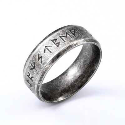 Beier Stainless steel Odin Norse Viking Amulet Rune MEN Ring