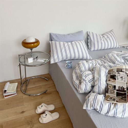 Miami Blue Stripes, The Same Style As The Korean Dongdaemun,