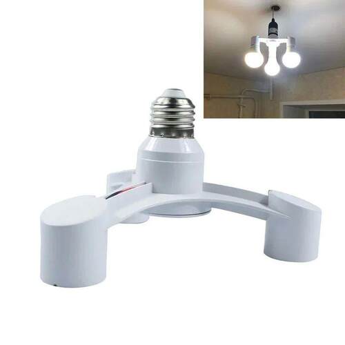 E27 LED Base Bulb Base E27 Socket E27 to 2/3/4/5/6 Bulb Head