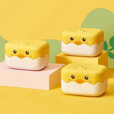 Bathroom Soap Holder Duck Theme Design Drainable Soap Tray P