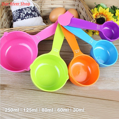 5pcs/set Measuring Spoons Colorful Plastic Measure Spoon  Us