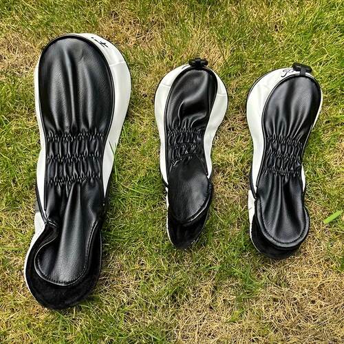 3pcs Golf Club For Fairway Drivers Head Covers with Stripe B
