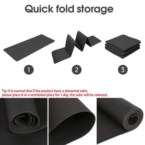 Foldable Yoga Mat Eco Friendly EVA Folding Travel Fitness Ex