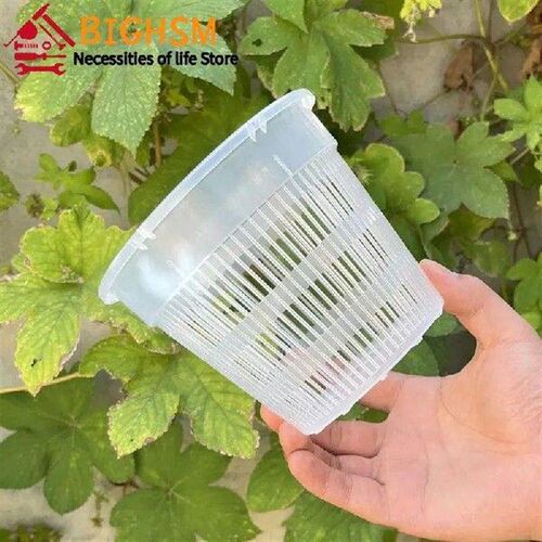 11/14cm Mesh Pot Root Control Transparent Flowerpot For