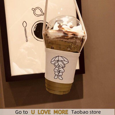 Drink Cup Set Milk Tea Bag Ins Environmental Protection Canv