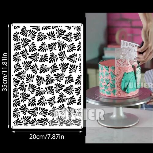 Cake Stencil Fondant Lace Spray Cake Mold Boder Stencils Tem