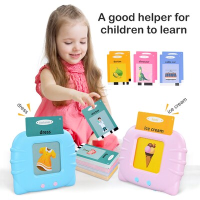 Kids Audio Electronic Cards Book Cognitive Talking Flash Car