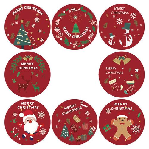 Christmas Party Gift Sticker Cute Stickers Decorative Sealin