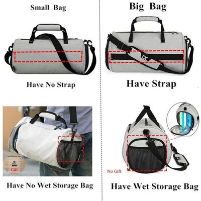 Men Gym Bags For Fitness Training Outdoor Travel Sport Bag M