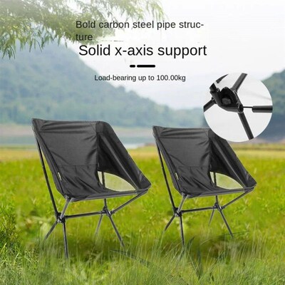 Collapsible Foldable Camping Chair Backrest Wear-resistant F
