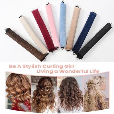 No Heat Curlers Heatless Overnight Blowout Rods Soft Headban