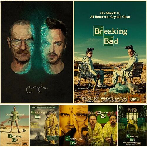 Classic TV Show Breaking Bad Retro Poster Kraft Paper Poster