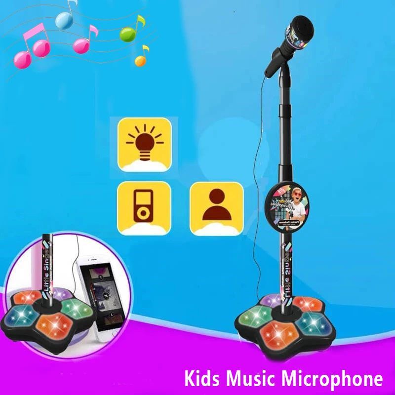 Kids Microphone with Stand Karaoke Song Machine Music Instru图片