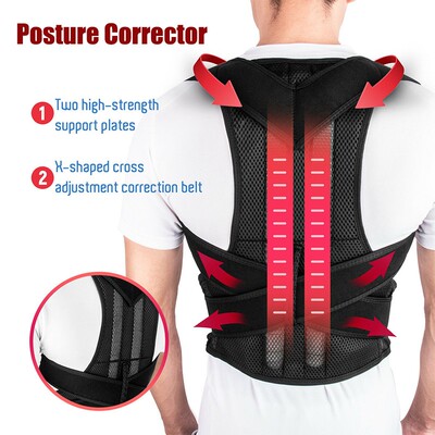 Posture Corrector Belt Shoulder Lumbar Brace 姿势驼背矫正带