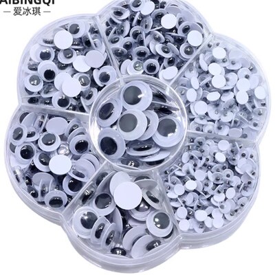 f85 1 box round wiggly wobbly googly eyes scrapbooking craft