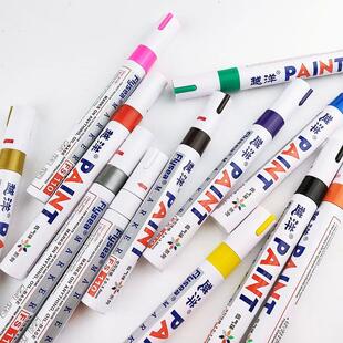 12 Color White Waterproof Rubber Permanent Paint Marker Pen