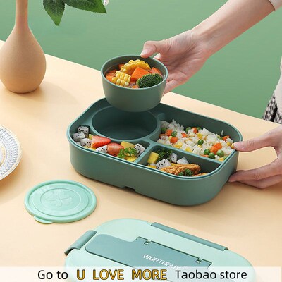 Fashion Microwave Lunch Box for Kids School Plastic Food Con