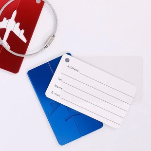 Creative Flying Aluminium Alloy Luggage Tag Suitcase ID Addr