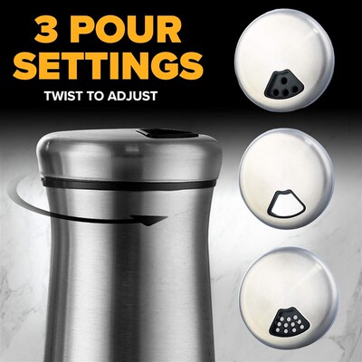 Salt Pepper Shaker Spice Dispenser Kitchen Cooking Himalayan