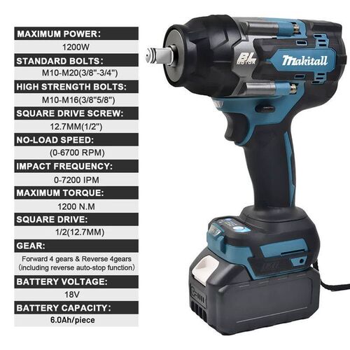 for makita 18V brushless electric wrench Cordless drill scre