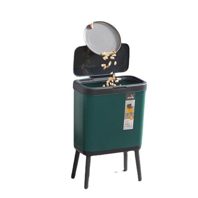 High Leg Trash Can Household Ins Style Bathroom with Lid Liv