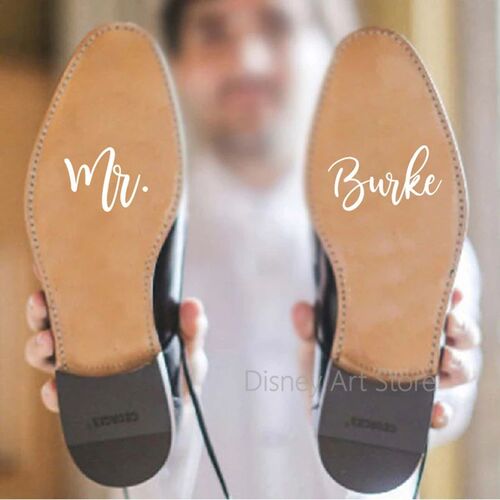 Personalized I do Me too Custom Date Wedding Shoes Decal Dec