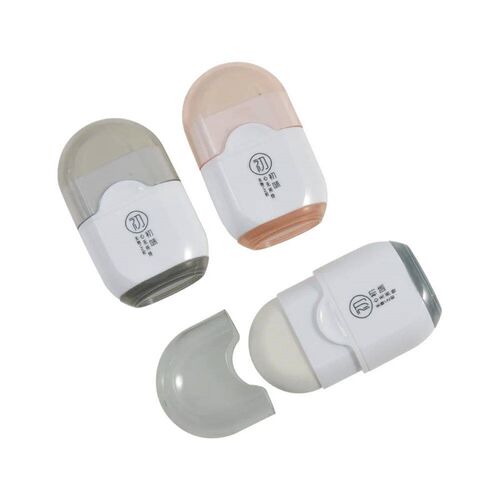 1p Multifuntional Eraser Penil Sharpener 2 In 1 Kawaii Shool