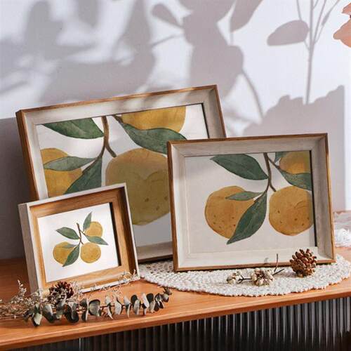 Nordic simple wooden photo frame square picture frames 相框