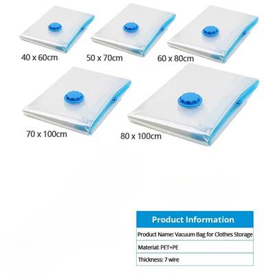 4pcs Thickened Vacuum Compression Bag, Transparent Quilt Vac