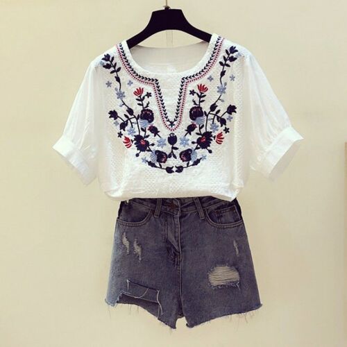 Summer Womens ops And Blouses Women Shirts White Loose Blous