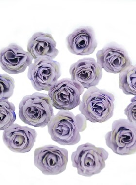 10/50/100pcs 2.5cm Mini Silk Artificial Rose Flower Heads Fo
