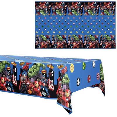 130*220cm Avengers Tablecloth Super Hero Iron Man Birthday P